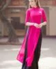 ao dai designs deep pink