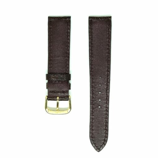 chocolate-ostrich-leather-wristwatch-strap