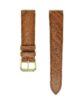Light Brown Vietnam Ostrich Leather Wristwatch Strap