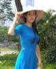 Vietnam Ao Dai Custom Made Caribbean Chiffon