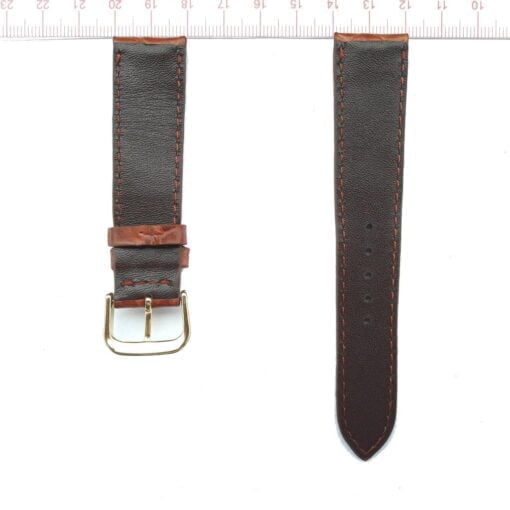 brown-crocodile-watch-strap-20mm-grain-pattern-vietnam