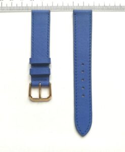 Cow Leather Wrist Watch Strap Coban Blue 18mm