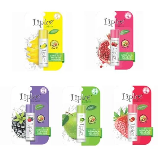 Lipice Lip Balm Strawberry Lemon Raspberry Apple Pomegranate