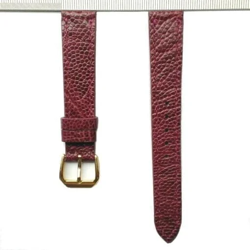 Ostrich Watch Strap 16mm Purple