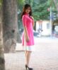 Ao Dai Cach Tan Pink Silk 3