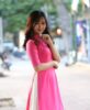Ao Dai Cach Tan Pink Silk