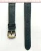 Black Crocodile Wristwatch Strap Leather 18mm hien thao