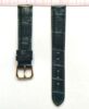 Black Crocodile Wristwatch Strap Leather 18mm