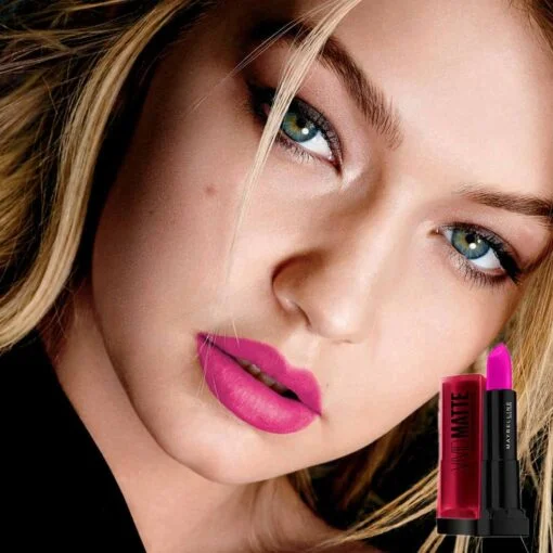Maybelline Vivid Lipstick Neon Pink New York 3.9 Grams - Image 2