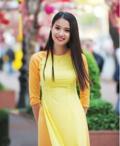 Mixed Yellow Ao Dai Vietnam