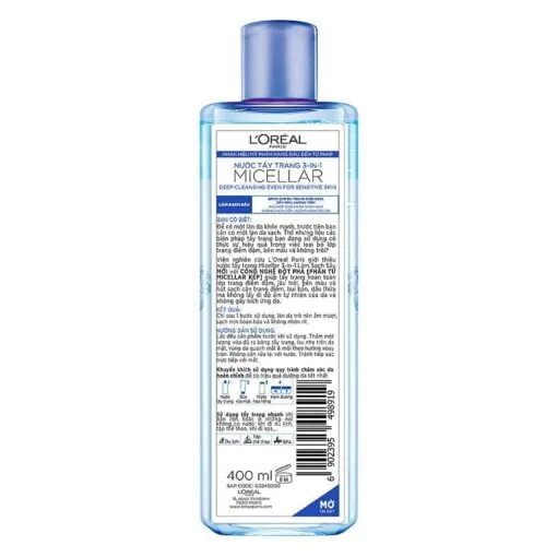 LOreal Cleanser Refreshing Micellar Water 3in1 400 ML - Image 2
