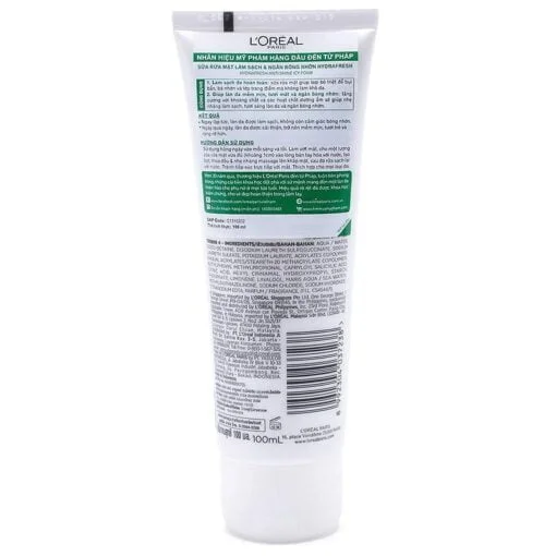 LOreal Paris Hydrafresh Mild Foam Balancing 100 ML - Image 2