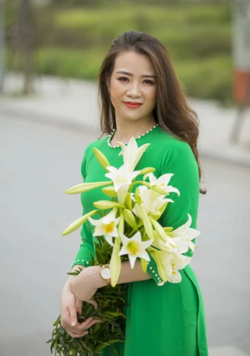 Ao Dai Viet Nam Pearl Neck Decoration