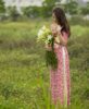 Small Red Floral Ao Dai Vietnam  3