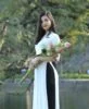 Ao Dai Vietnam White Chiffon 2