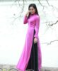 Vietnam Ao Dai Classical Pink Silk 1