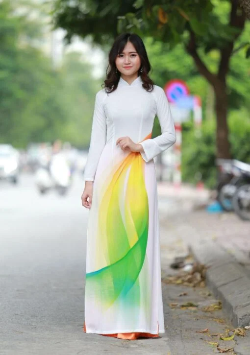 Ao Dai For Sale Vietnam 3D Korea Chiffon 3