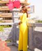 Vietnamese Long Dress Ao Dai Yellow 1