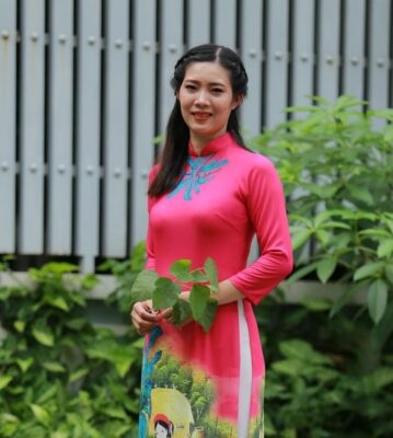 Shop Ao Dai Viet Nam New Collection 3D Chiffon Flower - Hien Thao Shop