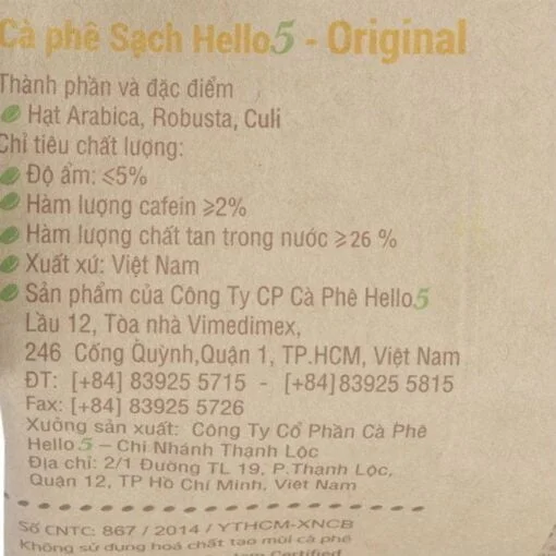 Original Hello 5 Coffee 3