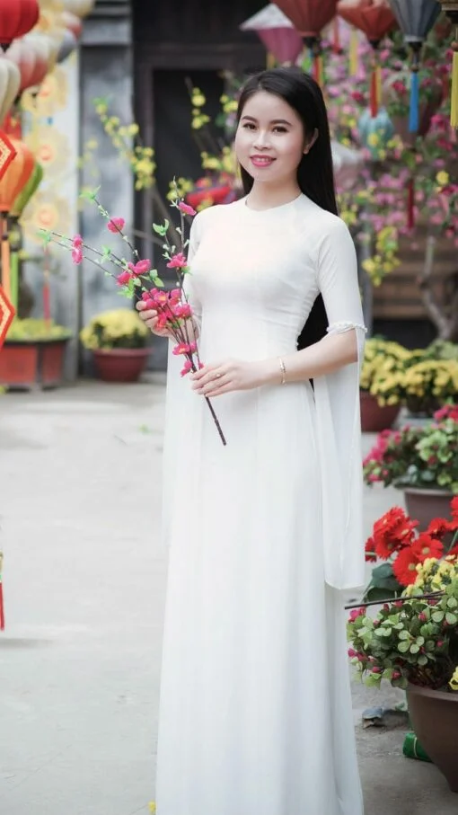 Ao Dai Vietnam manches de clivage 2