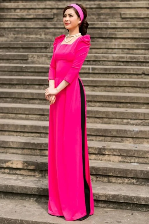 Épaule Plissée Ao Dai