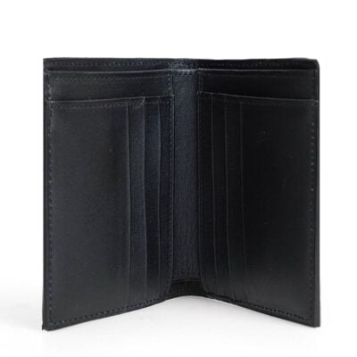 Black Alligator Leg Skin Men's Wallet, Vertical Design - Hien Thao Shop