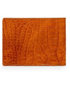 crocodile leather wallet belly skin