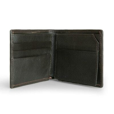 Dark Brown Crocodile Men Wallet, Horizontal Design