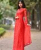 Red Lace Ao Dai 1