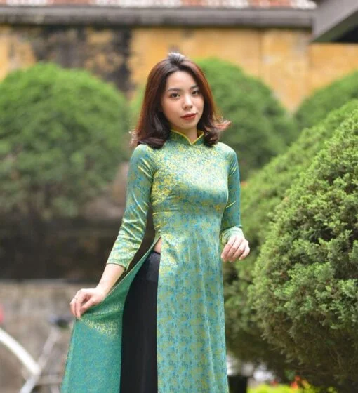 Thai Tuan Brocade Ao Dai