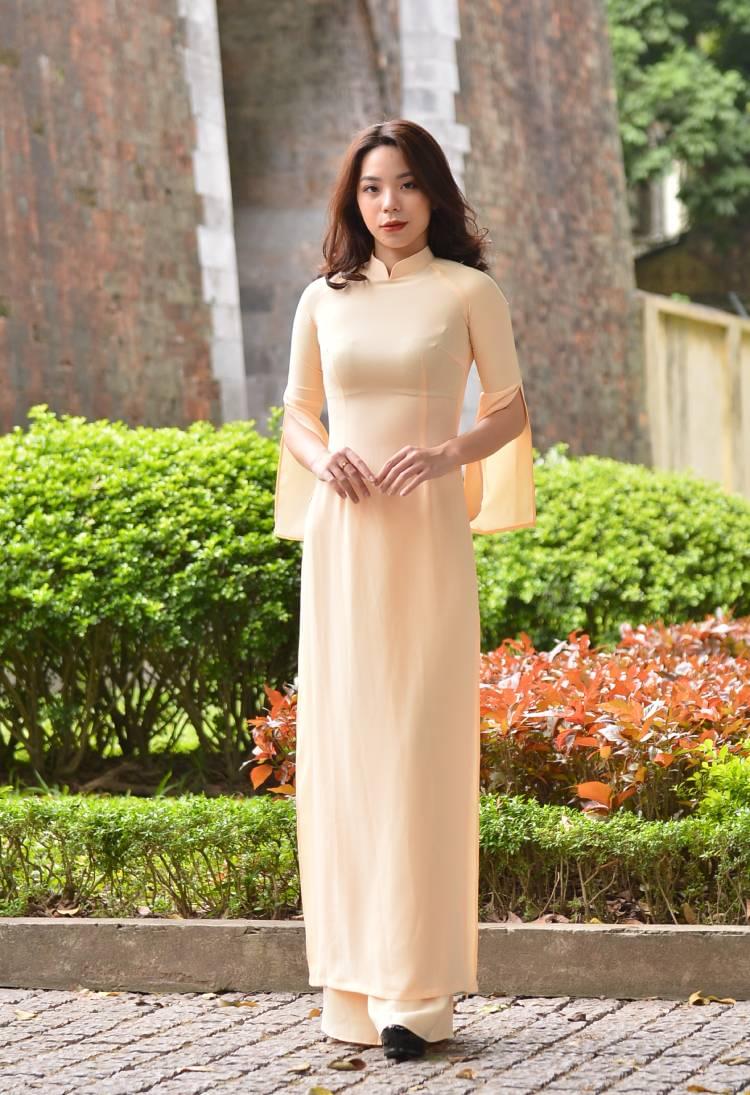 Red Silk And Black Satin Ao Dai Custom Made - Hien Thao Shop