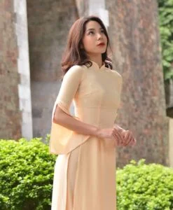 Ao dai Vietnam 2022 Jade green dress black pants