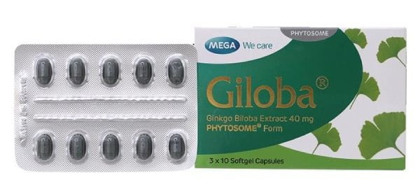 Mega Giloba Brain Tonic 40mg Ginkgo Biloba 30 capsules