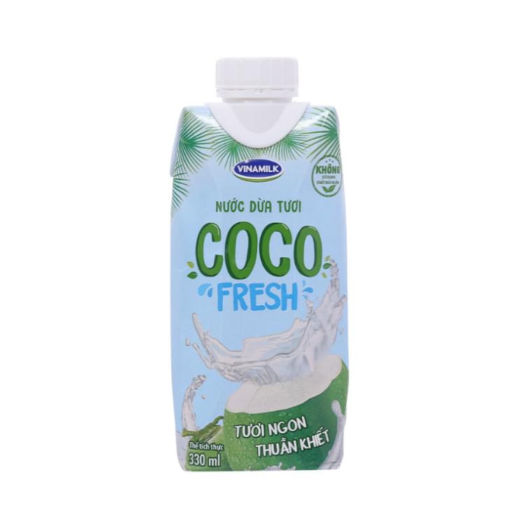 Coco Fresh Coconut Vinamilk Water, Box of 330ml - Hien Thao Shop