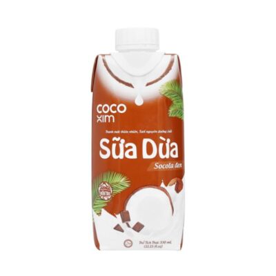 Cocoxim Dark Chocolate Coconut Milk, Box of 330ml - Hien Thao Shop