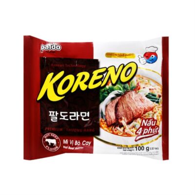 Koreno Volcano Spicy Beef Water Instant Noodle - Hien Thao Shop