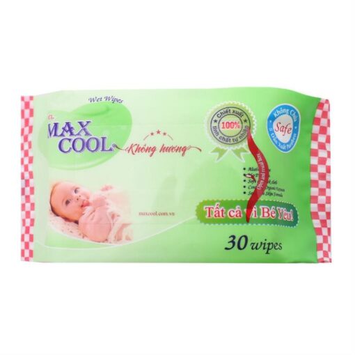 Max Cool Unscented Wet Wipes