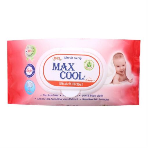Max Cool Wet Wipes Natural