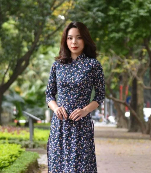 Mini Floral Ao Dai