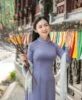 vietnam traditional ao dai in lavender