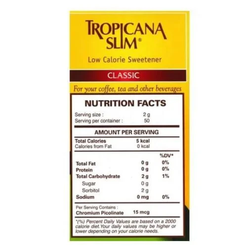 Tropicana Slim Low Calorie Sweetener Classic 3 boxes - Image 2