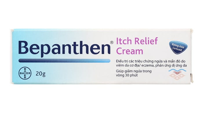 A tube of Bepanthen itch relief cream 20g