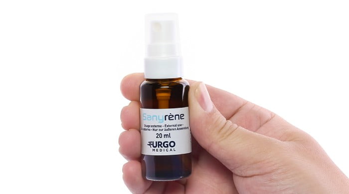 Bottle of Sanyrene Urgo anti-ulcer spray 20ml