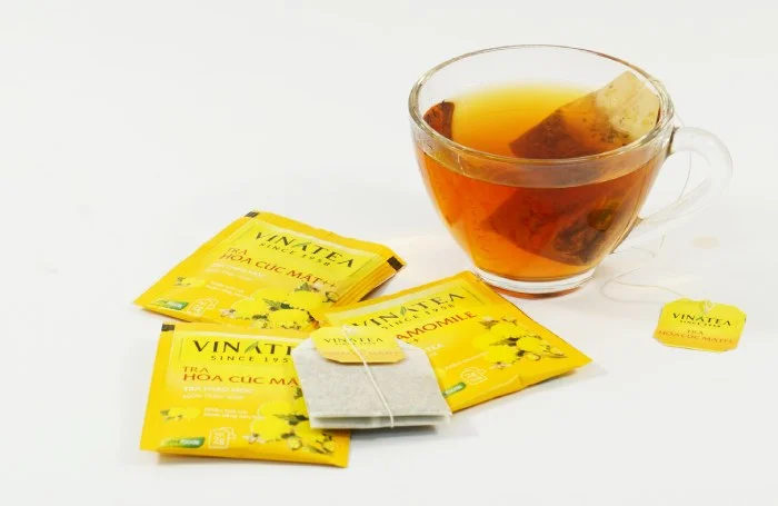 Tea bag of Vinatea Chamomile honey tea